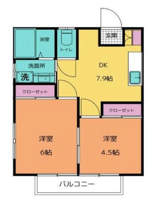 ヒルハイツ真舟の間取り