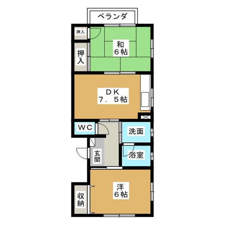 泉ハイツの間取り