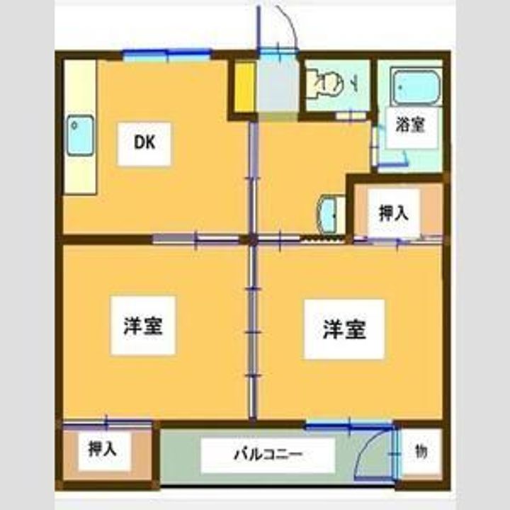 マスダアパートの間取り