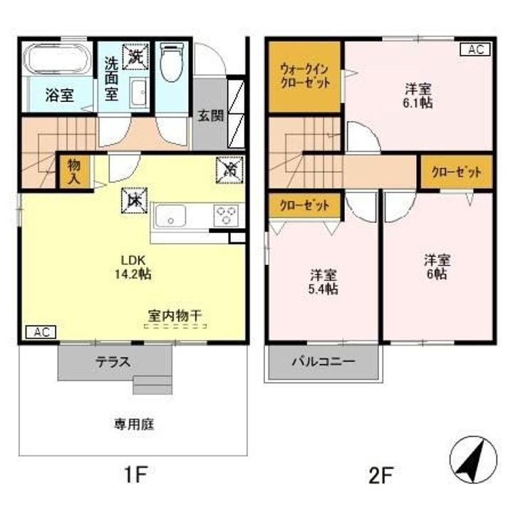 新潟県糸魚川市大字田海(アパート)の賃貸物件の間取り