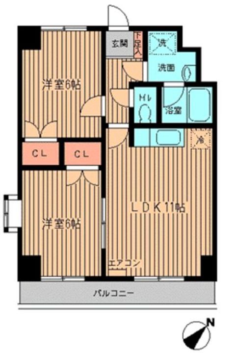 東京都練馬区早宮2(マンション)の賃貸物件の間取り