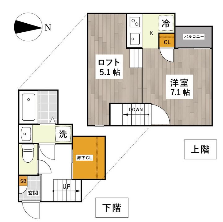 ADC京町Mareの間取り