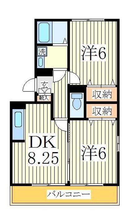 ラフォーレ上ノ台Bの間取り