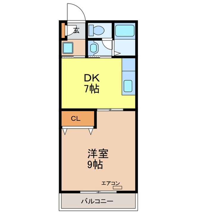 ラ・セゾン城北の間取り