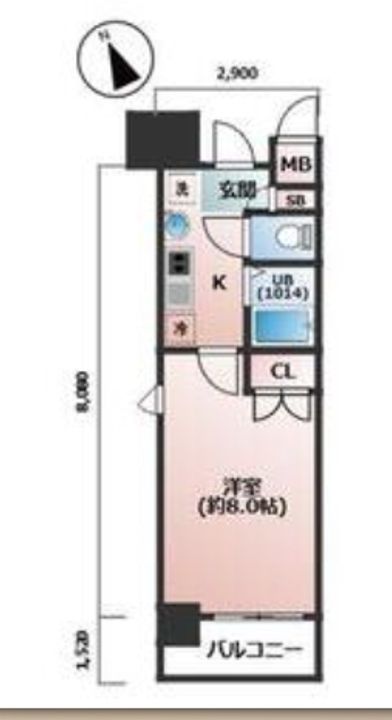愛知県名古屋市天白区原1の賃貸マンションの間取り