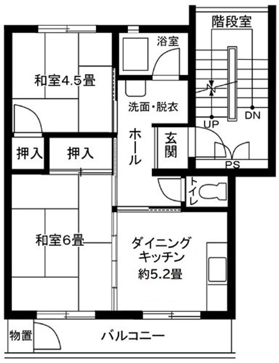 座間東原第2 5号棟の間取り