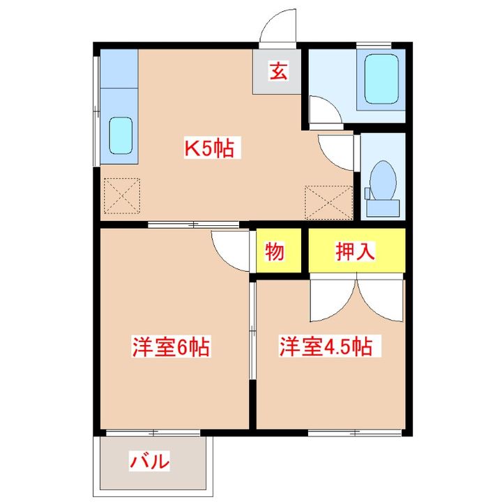 キリンガドーの間取り