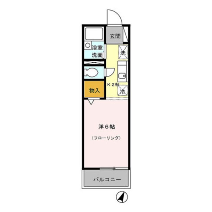 東京都日野市平山3(アパート)の賃貸物件の間取り