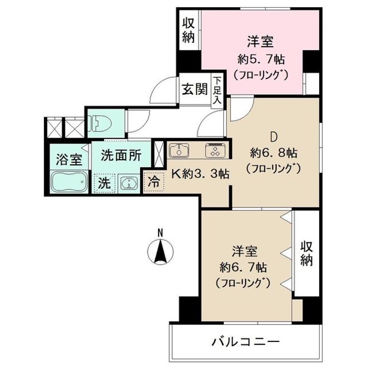 クリダイマンションの間取り