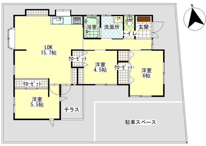 熊本県熊本市南区城南町今吉野(一戸建)の賃貸物件の間取り