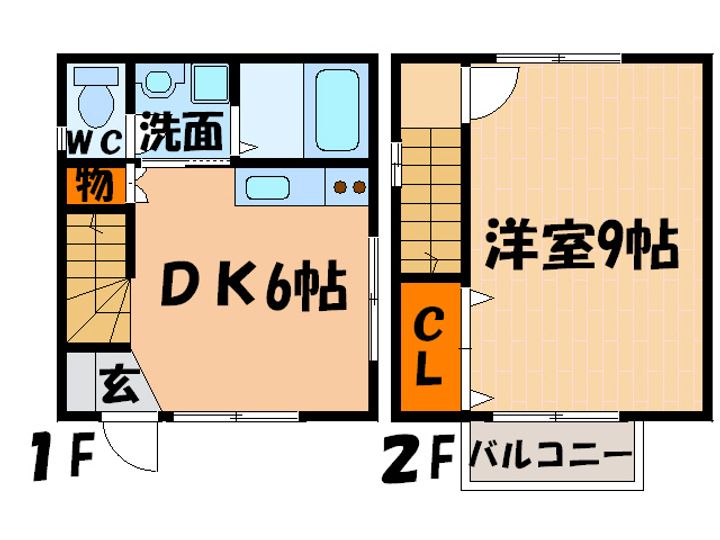 徳島県板野郡藍住町徳命字中ノ丁(一戸建)の賃貸物件の間取り