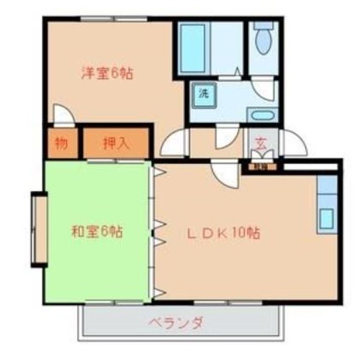 福岡県福岡市早良区田村7(マンション)の賃貸物件の間取り