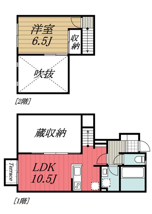 千葉県千葉市緑区鎌取町(アパート)の賃貸物件の間取り