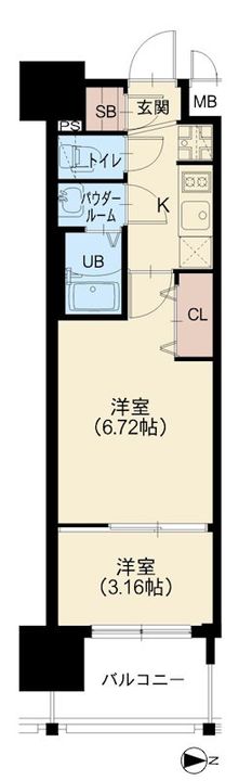 AELL OSAKA EASTの間取り