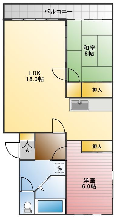 グリーン白鳥の間取り