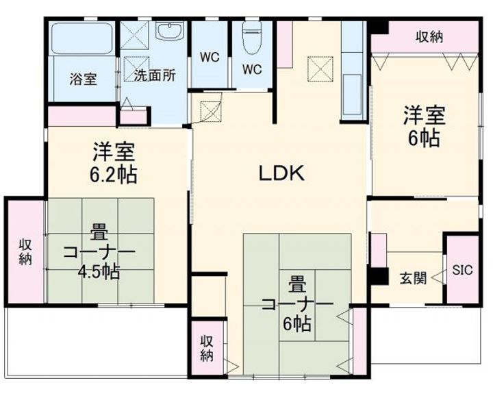 群馬県伊勢崎市戸谷塚町(一戸建)の賃貸物件の間取り