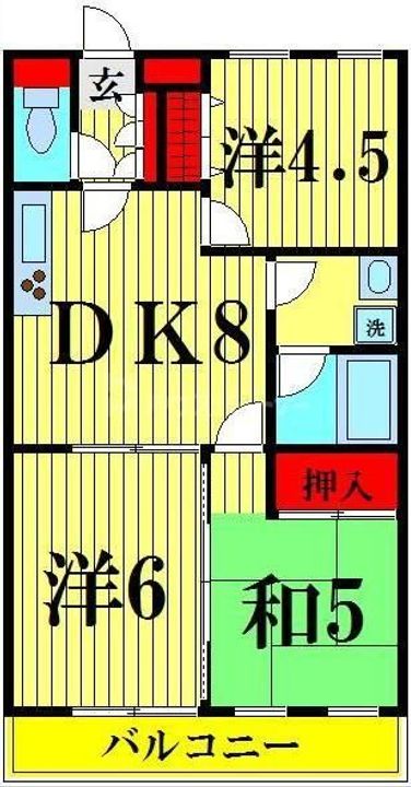 ベルプラザ弐番館の間取り