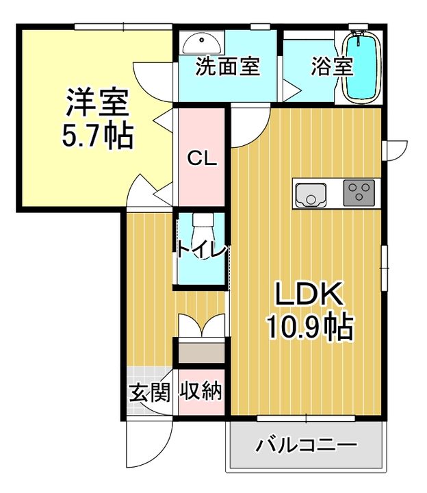 パス・ビエント Bの間取り