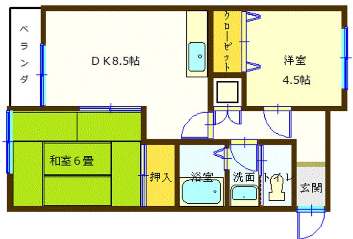 シェトワB棟の間取り