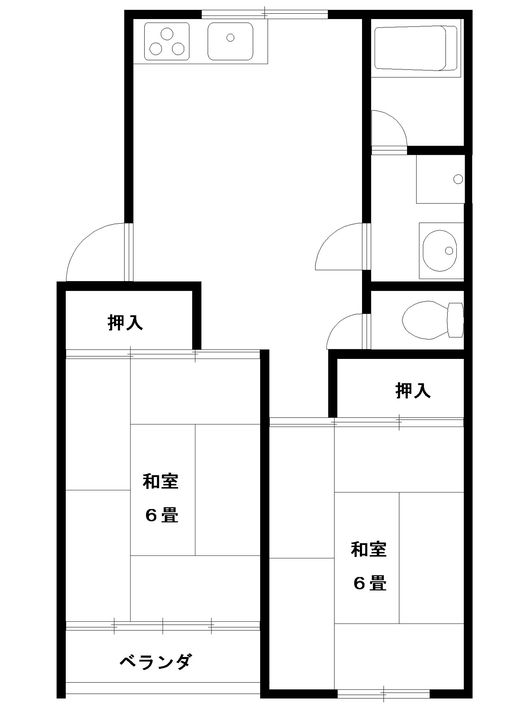 コーポマイヅルAの間取り