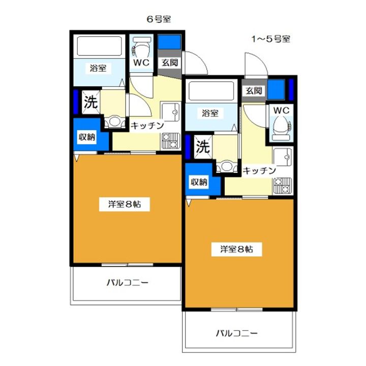 茨城県つくば市天久保2(アパート)の賃貸物件の間取り