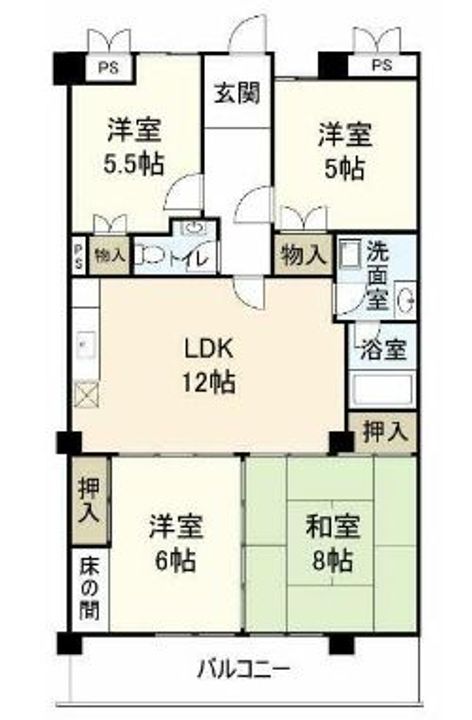 ユニーブル第2六田の間取り