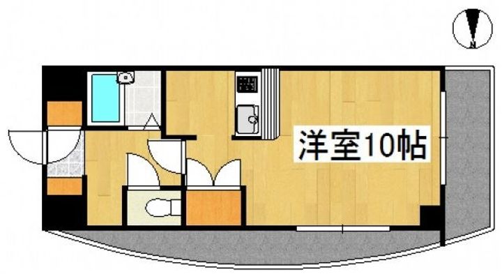 岡山県倉敷市老松町3の賃貸マンションの間取り