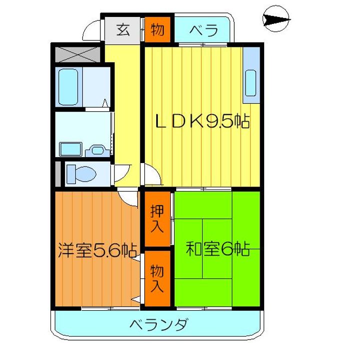 グランデージハヤミの間取り