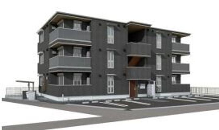 岡山県倉敷市川西町の賃貸アパートの外観