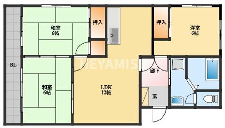 グリーン白鳥の間取り