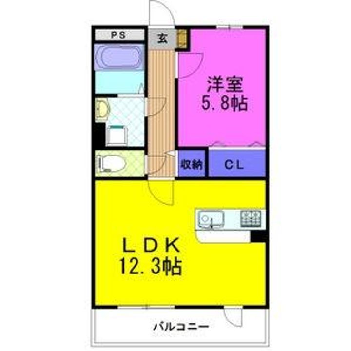 BLUETREE下戸祭の間取り