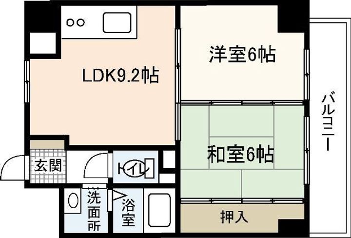 フレア21三滝の間取り