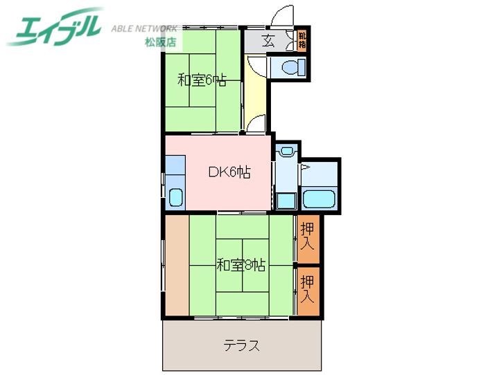 コーポ笹川の間取り