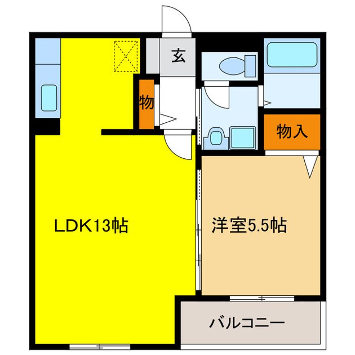 岐阜県羽島郡岐南町三宅7(マンション)の賃貸物件の間取り