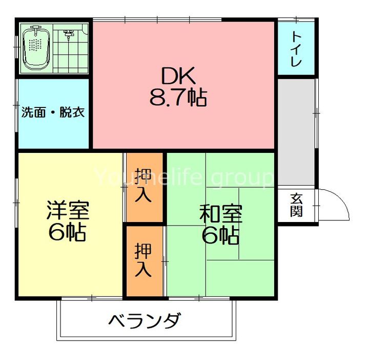 神奈川県足柄上郡松田町松田惣領(アパート)の賃貸物件の間取り