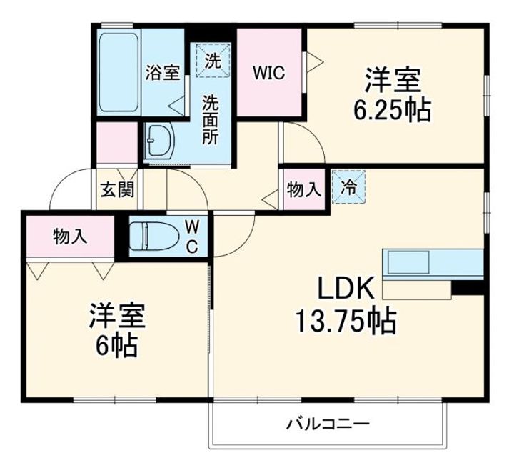 メルベーユの間取り