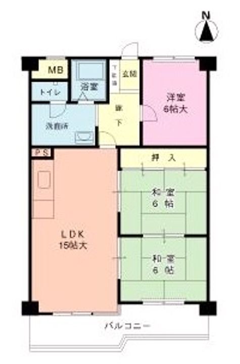 三和平城グランドパレスの間取り