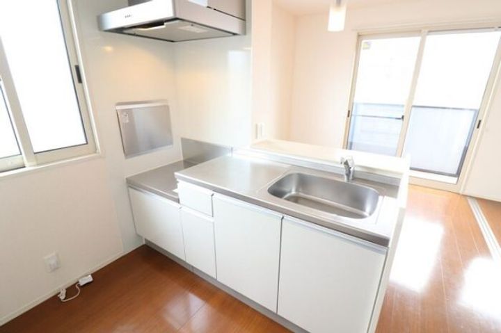 福島県いわき市平下神谷字石淵(アパート)の賃貸物件のキッチン