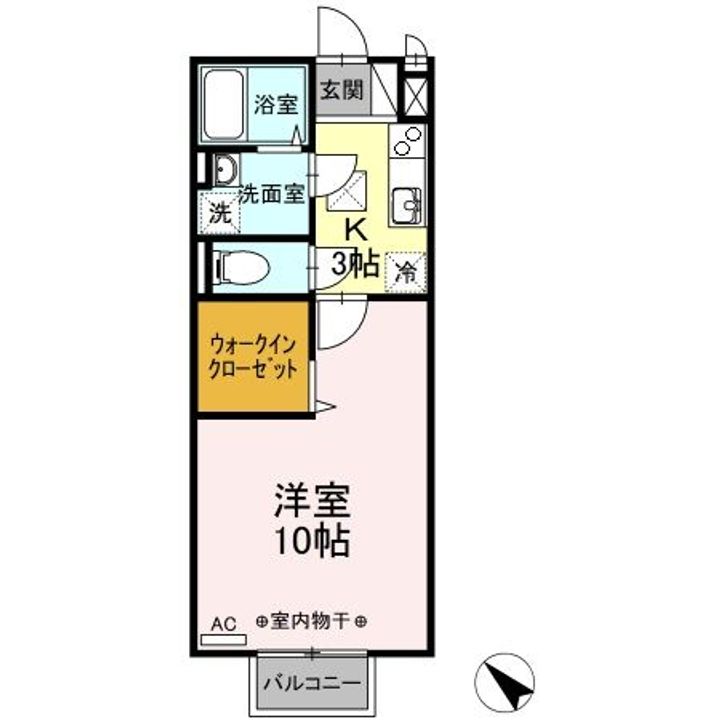神奈川県相模原市南区相武台2(アパート)の賃貸物件の間取り