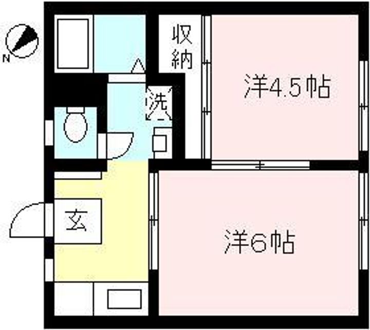 タナカハイツBの間取り