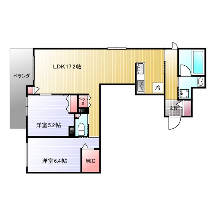 (仮称)境南町3丁目ヘーベルメゾンの間取り