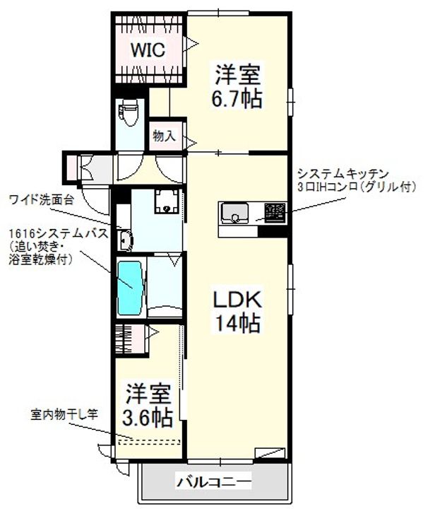 D-room山田AJの間取り