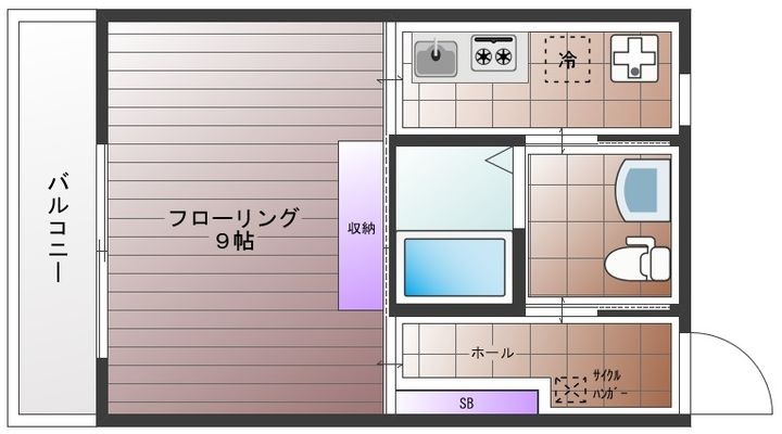 クロスアイヴィIIの間取り