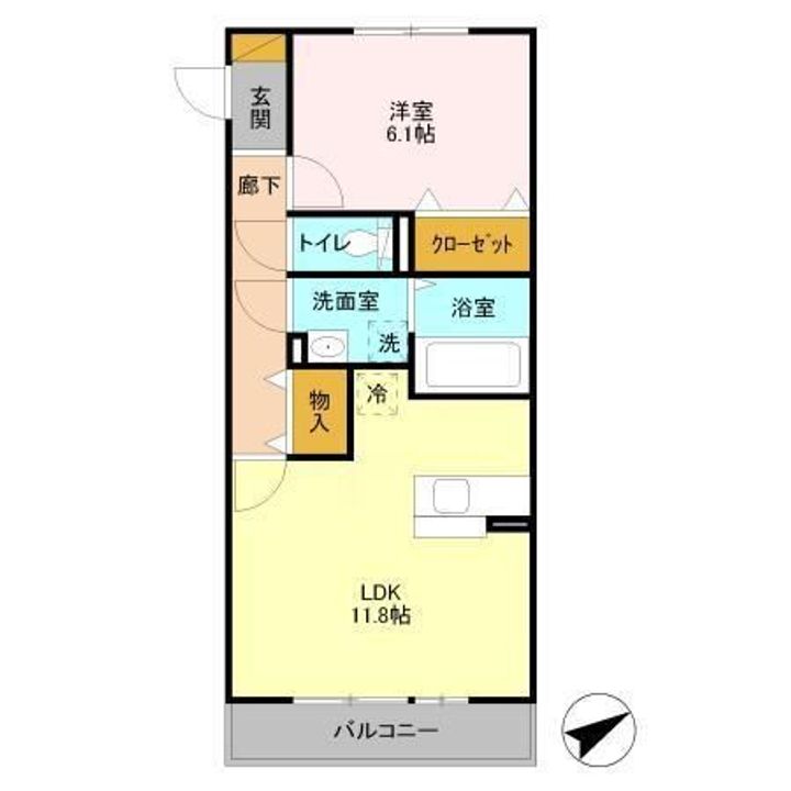 コスモパーク Cの間取り