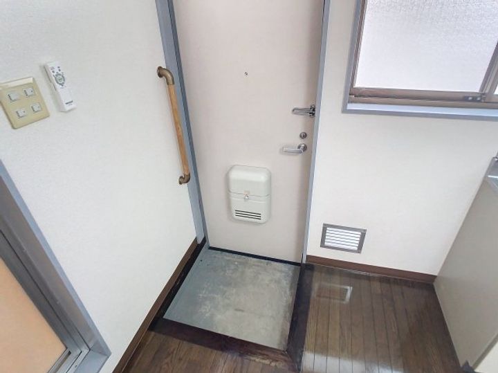 田村ハイツBの玄関