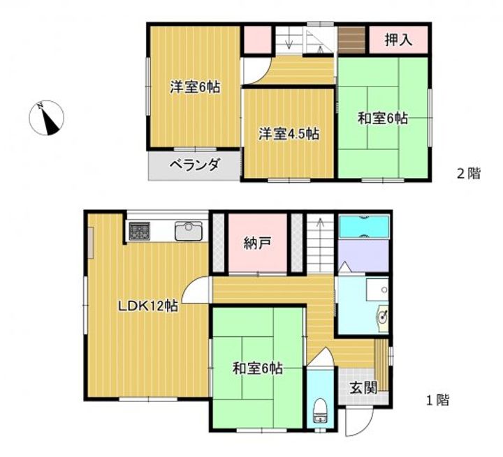 埼玉県羽生市南2(一戸建)の賃貸物件の間取り