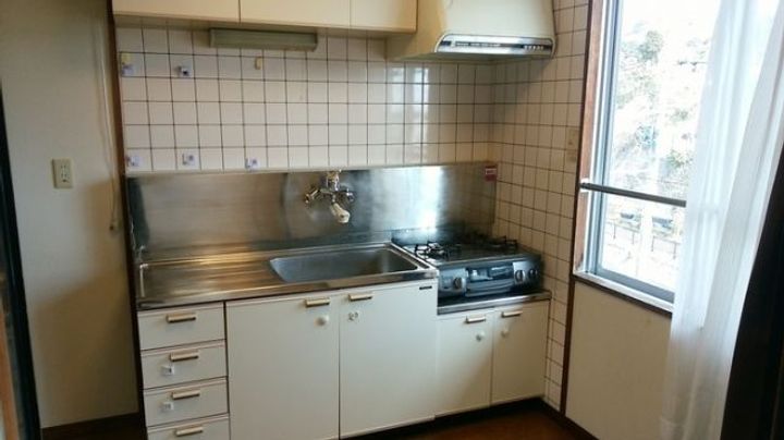 福島県いわき市小名浜字橋本(マンション)の賃貸物件のキッチン