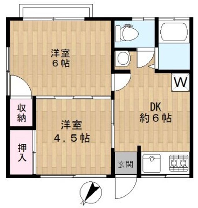 村田荘の間取り