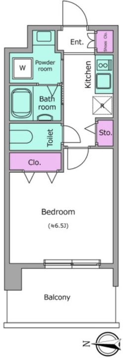 千葉県船橋市本町6(マンション)の賃貸物件の間取り