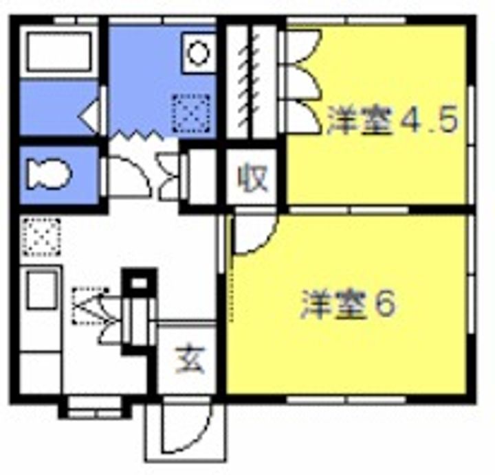 田中コーポの間取り